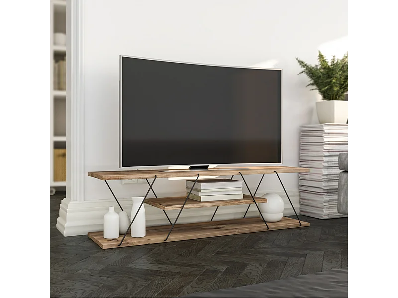 Móvel de TV design contemporâneo com prateleira HAMAR