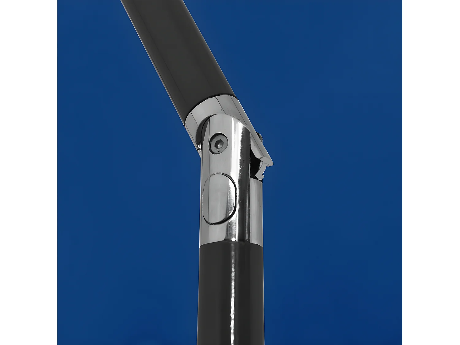 Sombrilla de playa azul 200x125 cm