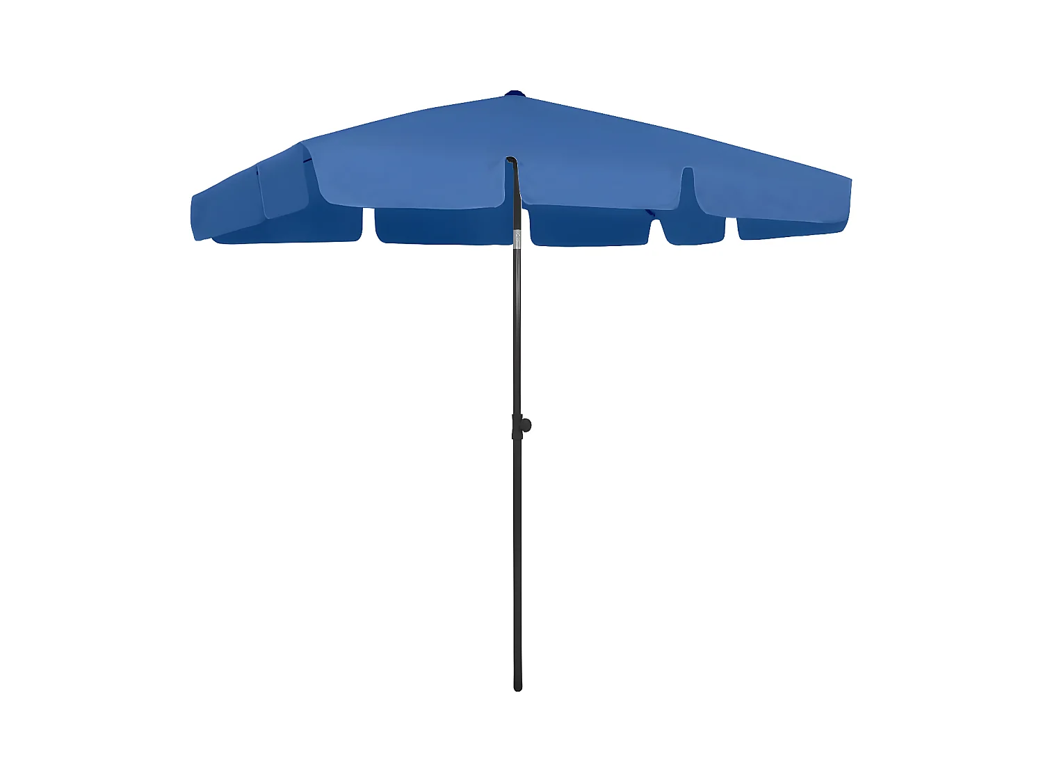 Parasol de plage bleu azur 200x125 cm