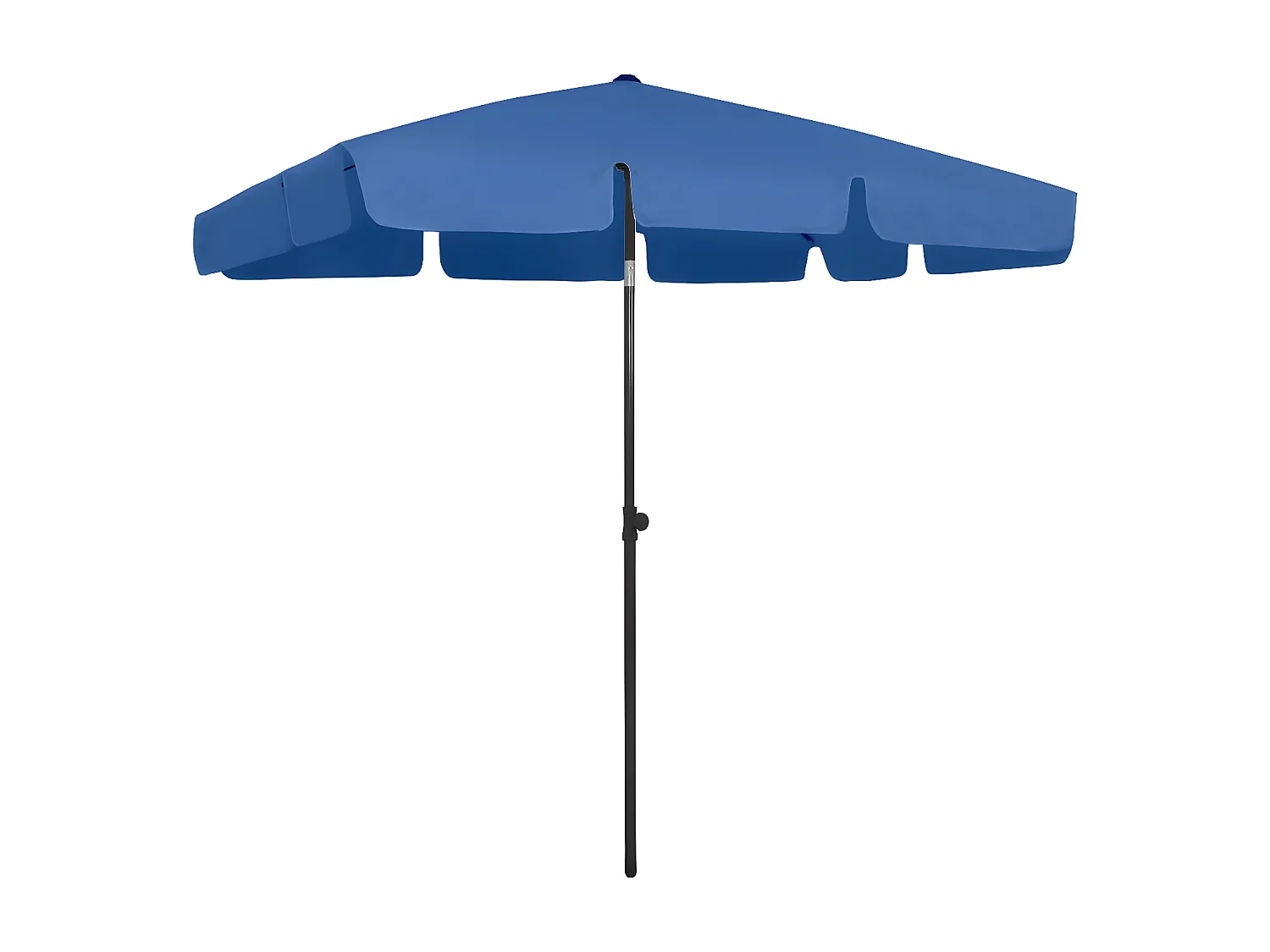 Parasol de plage bleu azur 200x125 cm