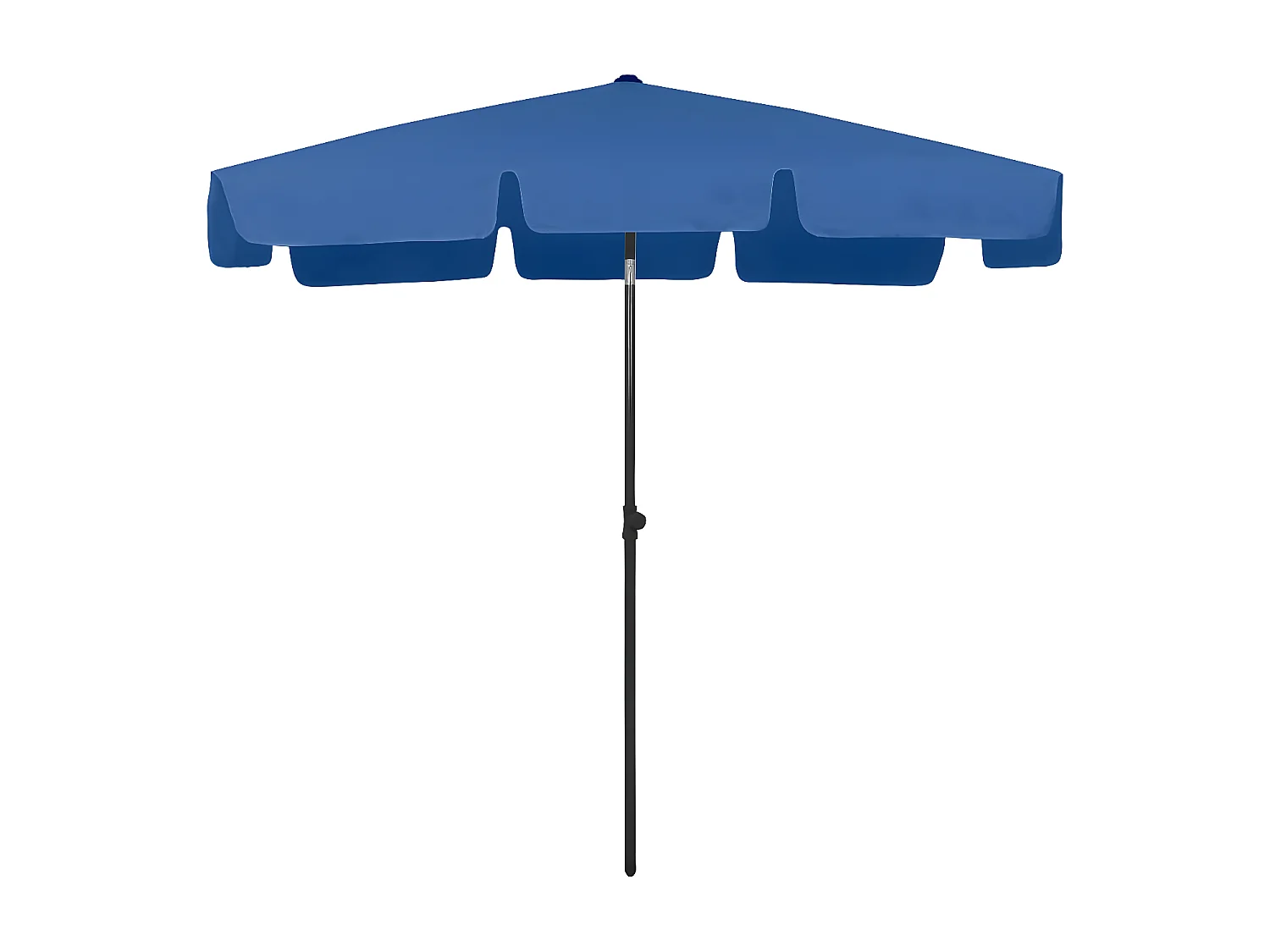 Parasol de plage bleu azur 200x125 cm