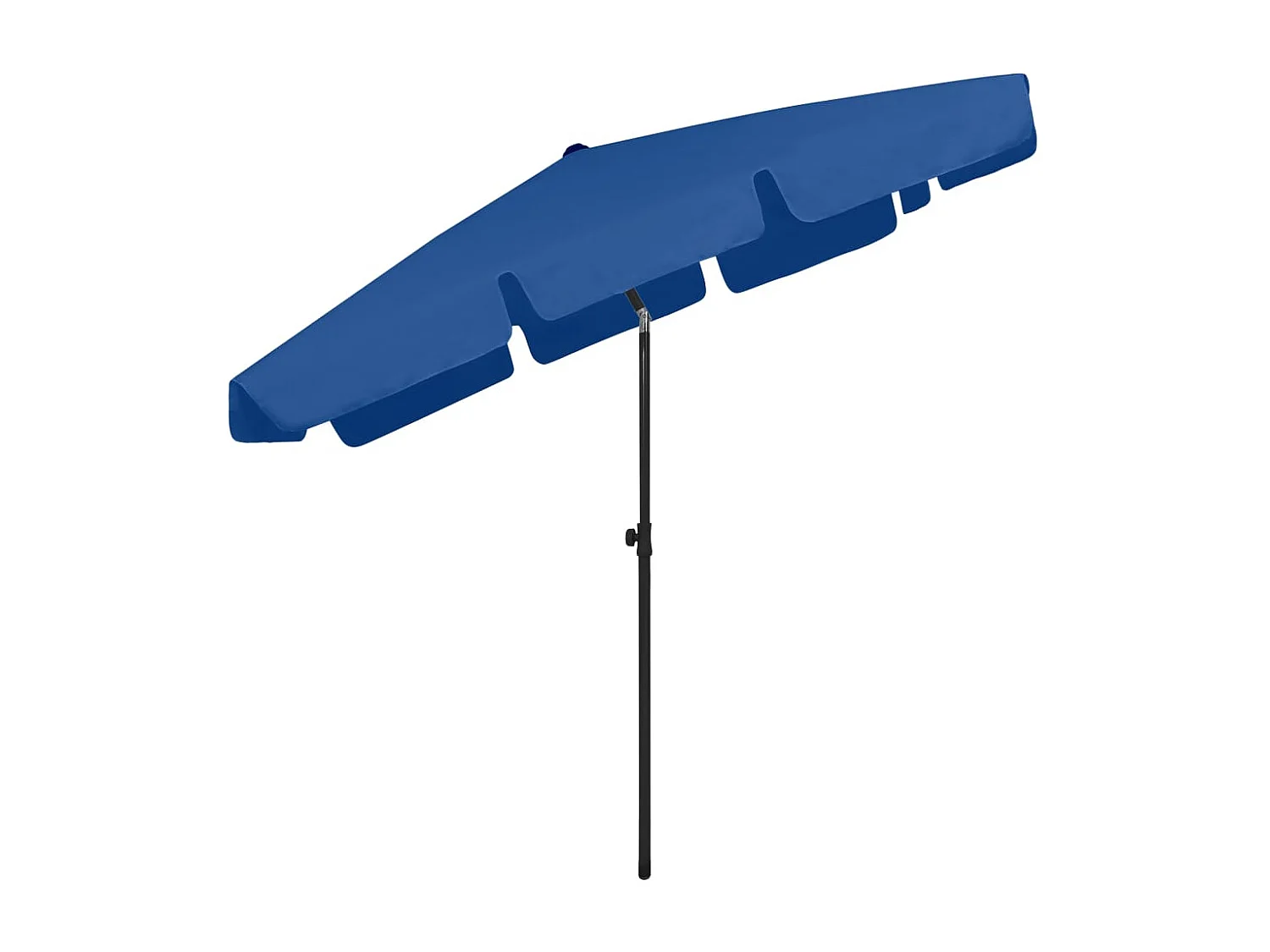 Parasol de plage bleu azur 200x125 cm
