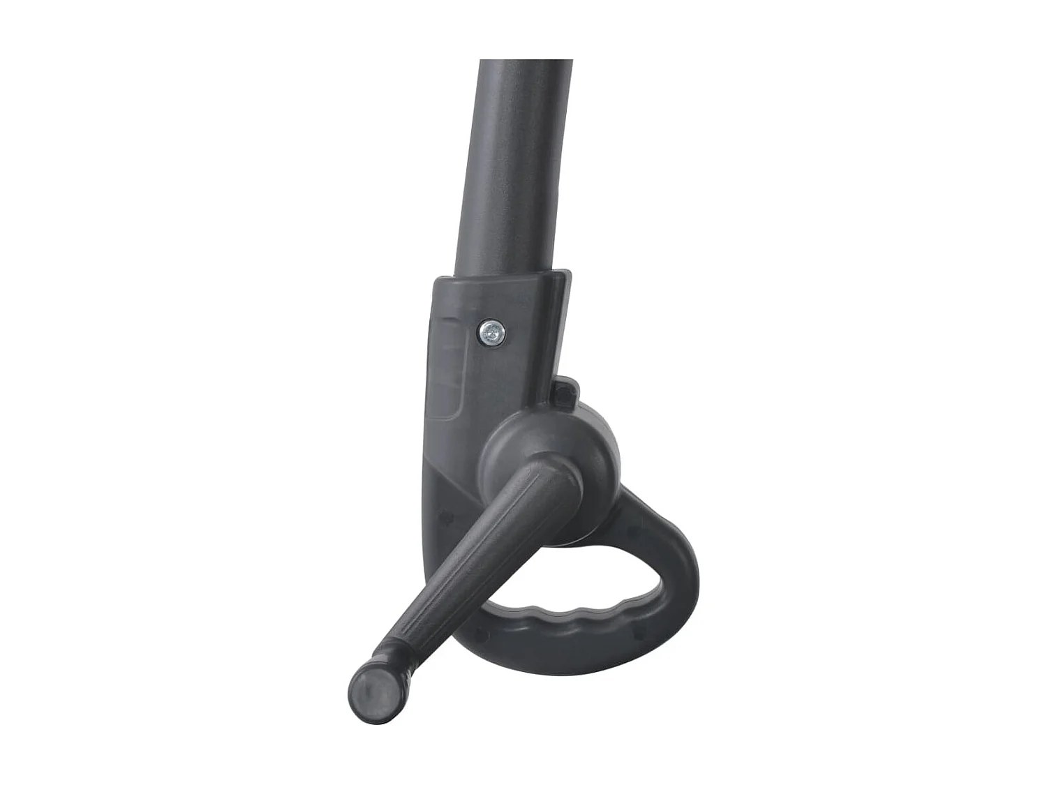 Guarda-sol cantilever com poste de aço 250x250 cm preto