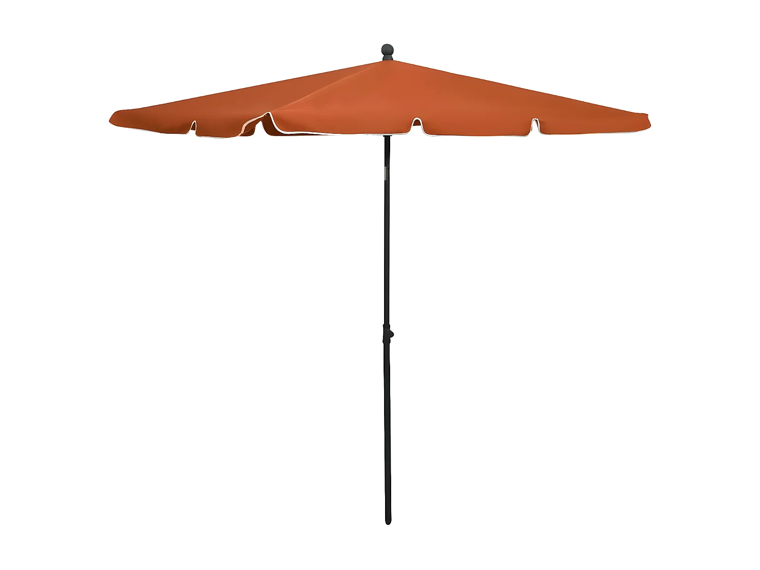 Parasol de jardin avec mât 210x140 cm Terre cuite