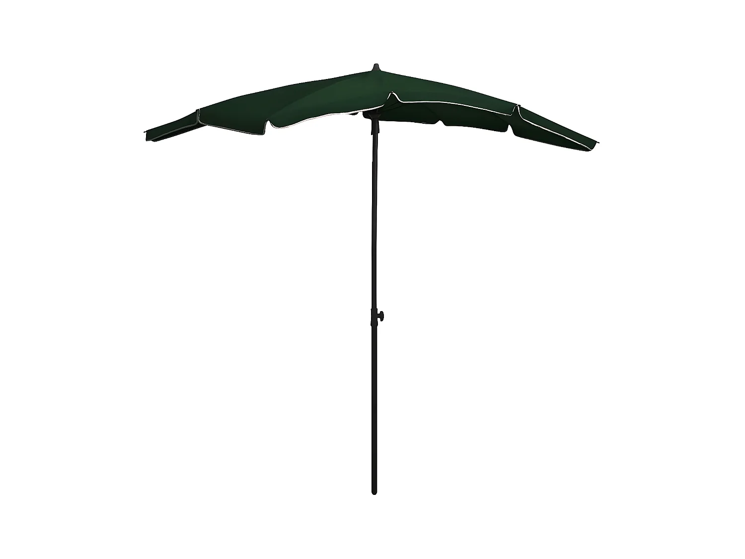 Parasol de jardin avec mât 200x130 cm Vert