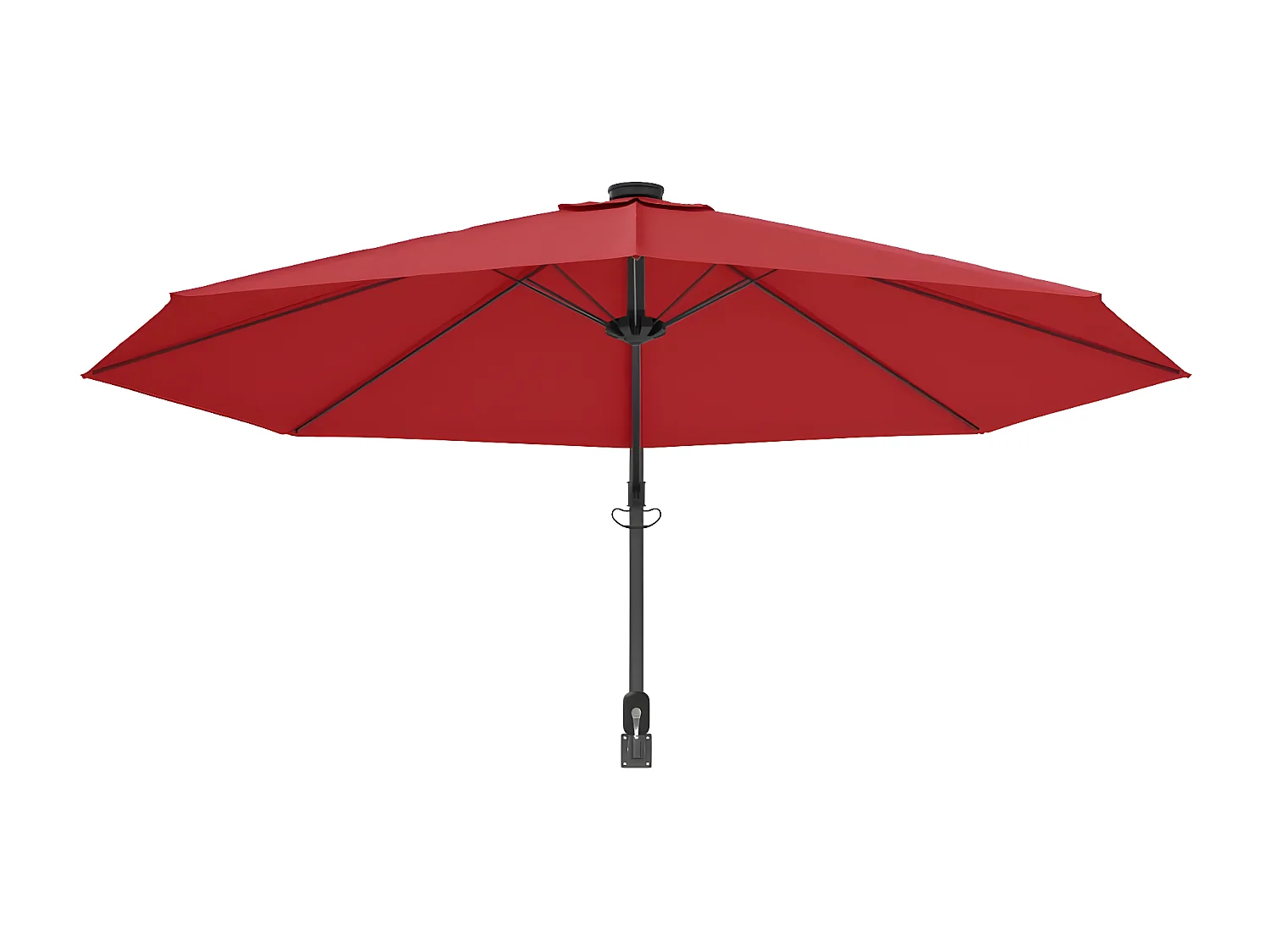 Sombrilla de pared rojo brillante 290 cm
