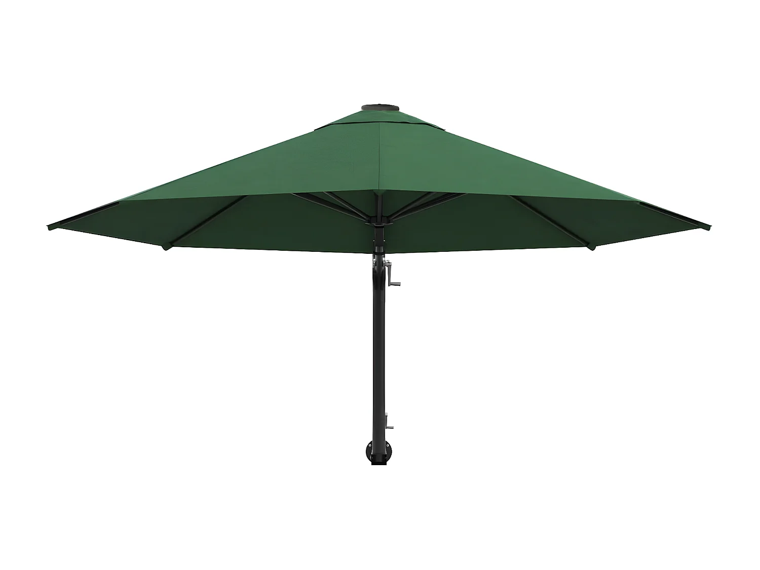 Parasol mural avec mât métallique 300 cm Vert