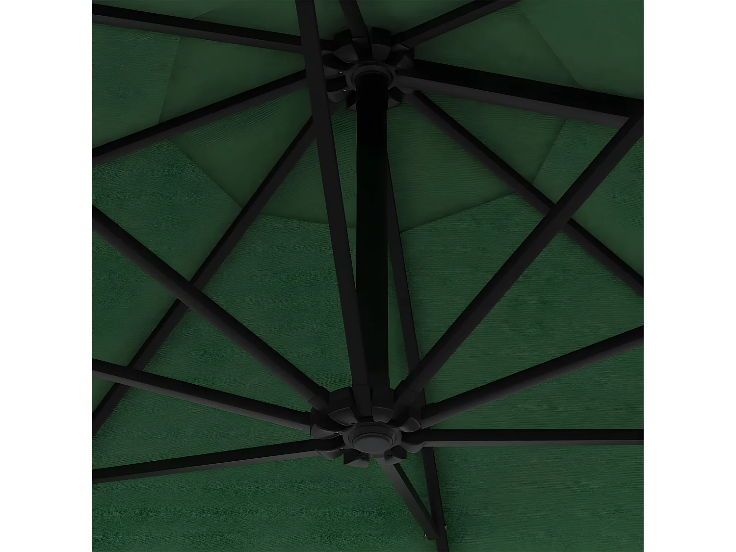 Parasol mural avec mât métallique 300 cm Vert