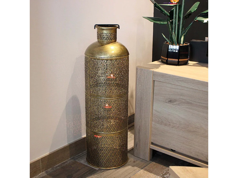 Bougeoir en métal Ethnique
