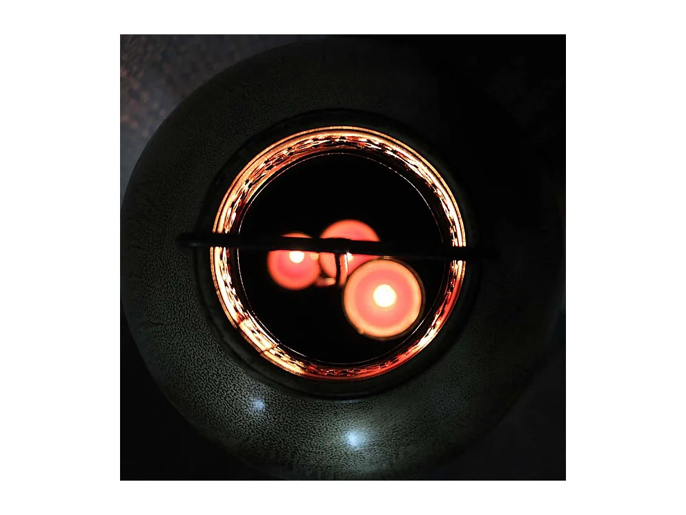 Bougeoir en métal Ethnique