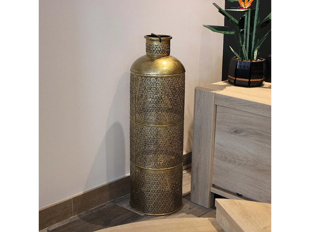 Bougeoir en métal Ethnique
