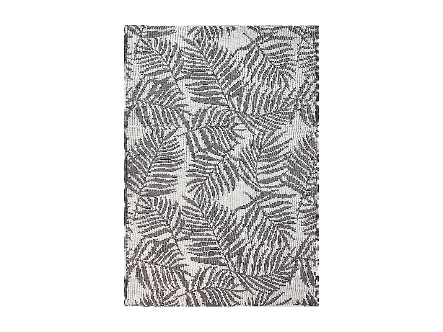 Alfombra de exterior KOTA 160 x 230 cm Gris claro Reversible