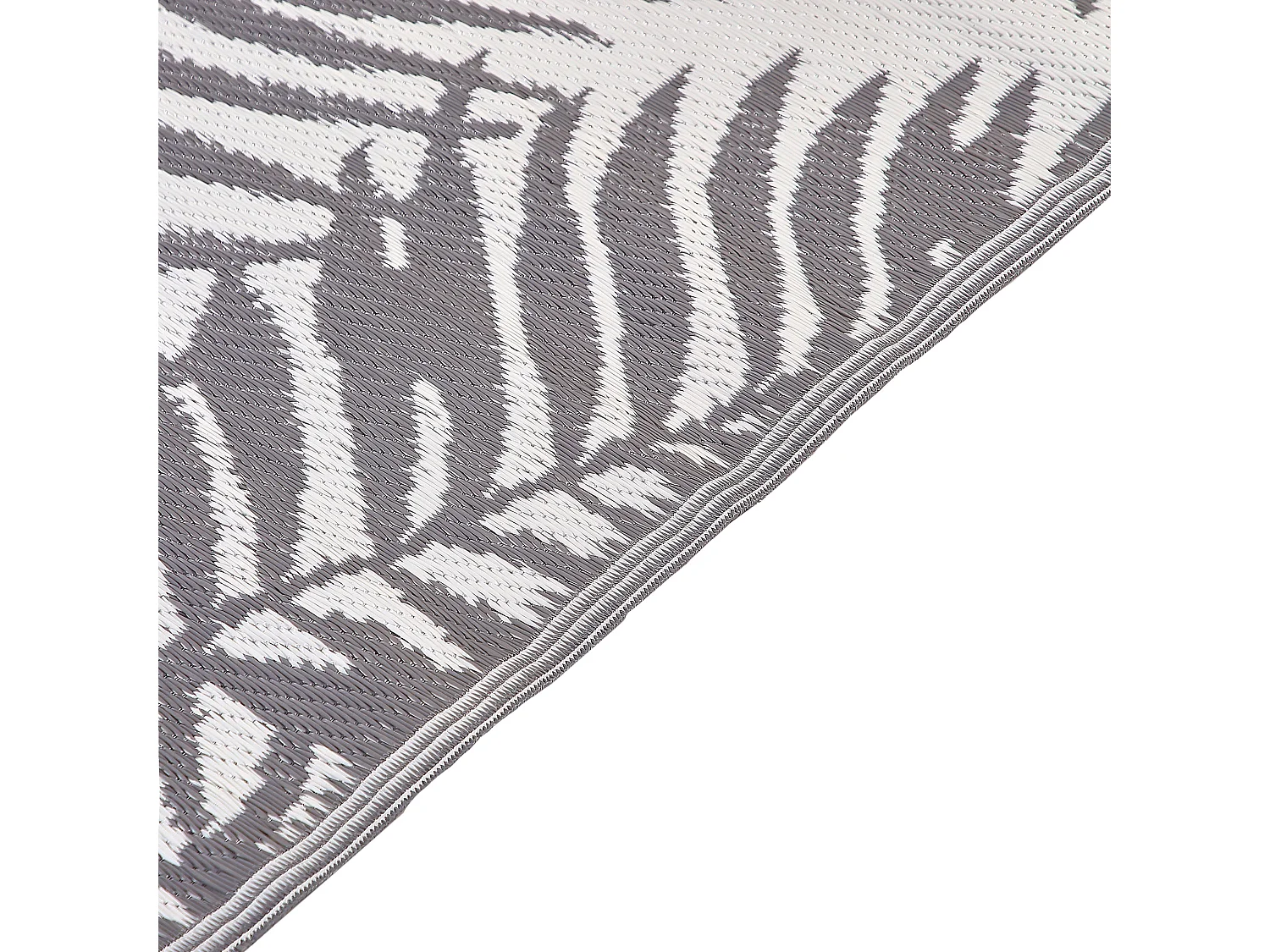 Alfombra de exterior KOTA 160 x 230 cm Gris claro Reversible