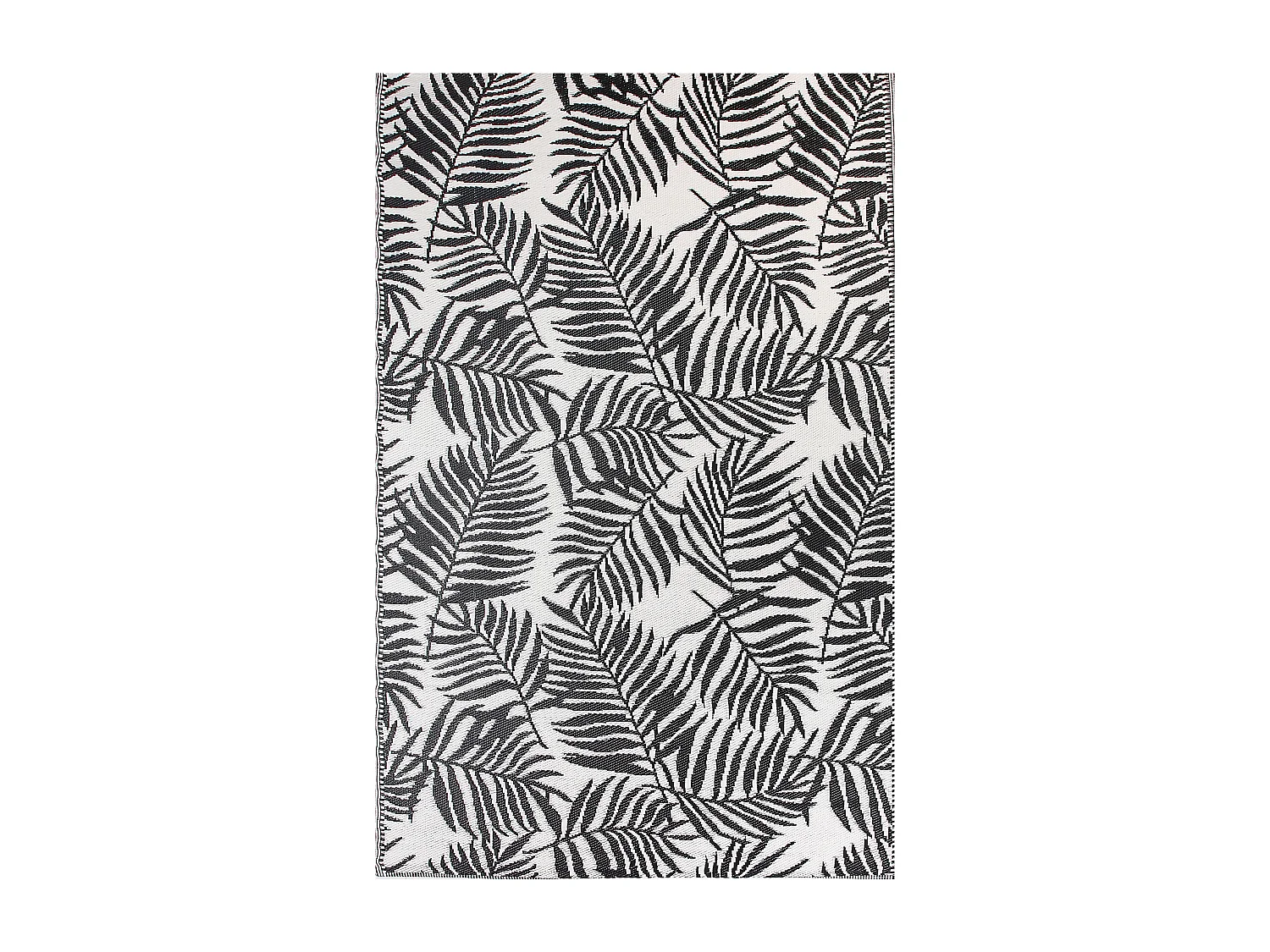 Outdoorteppich KOTA 180 x 270 cm Schwarz Zweiseitig