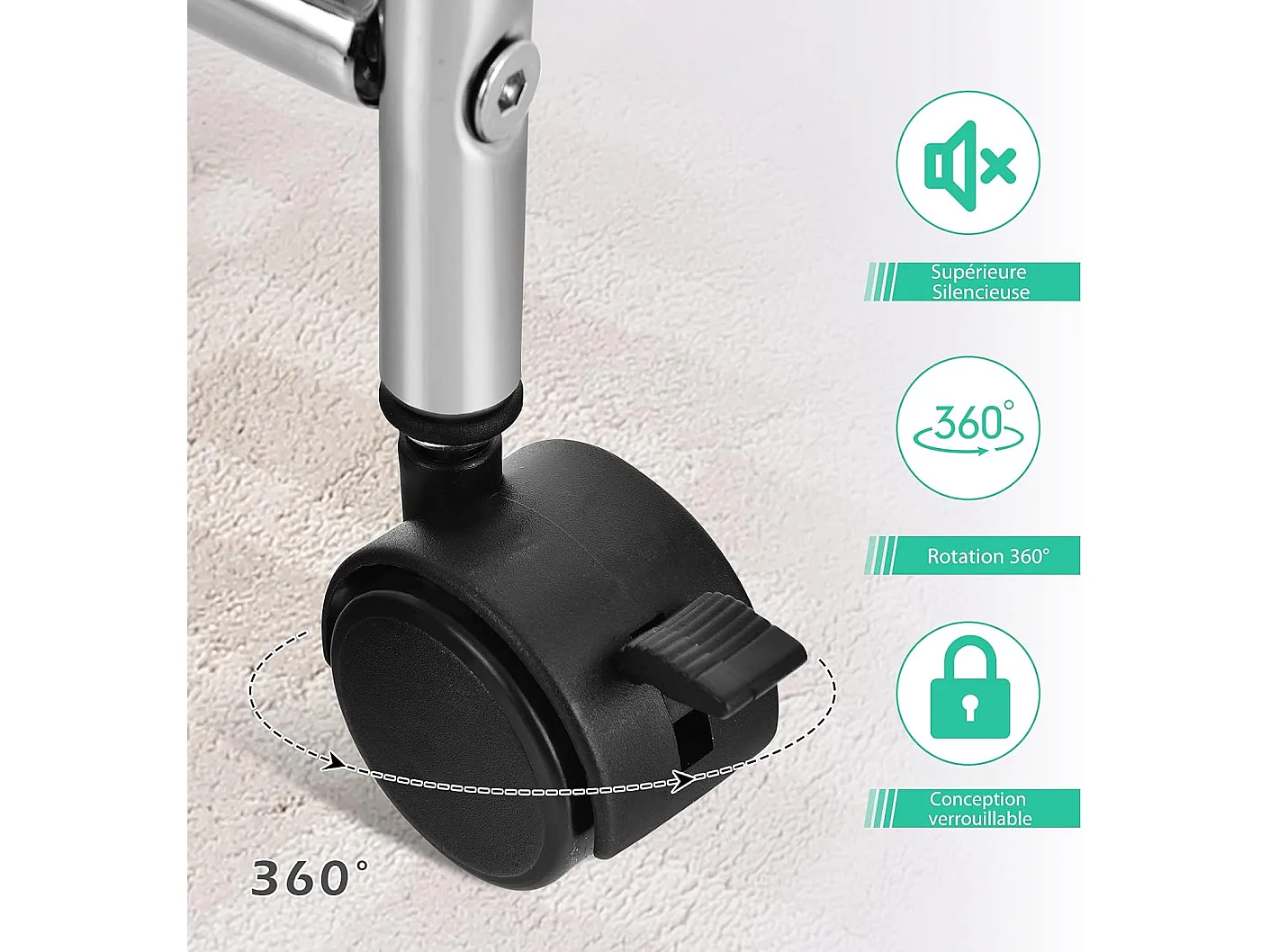 Tour de rangement plastique à tiroirs rangement pour bureau amovibles avec roulettes 32.5 x 37 x 86 cm