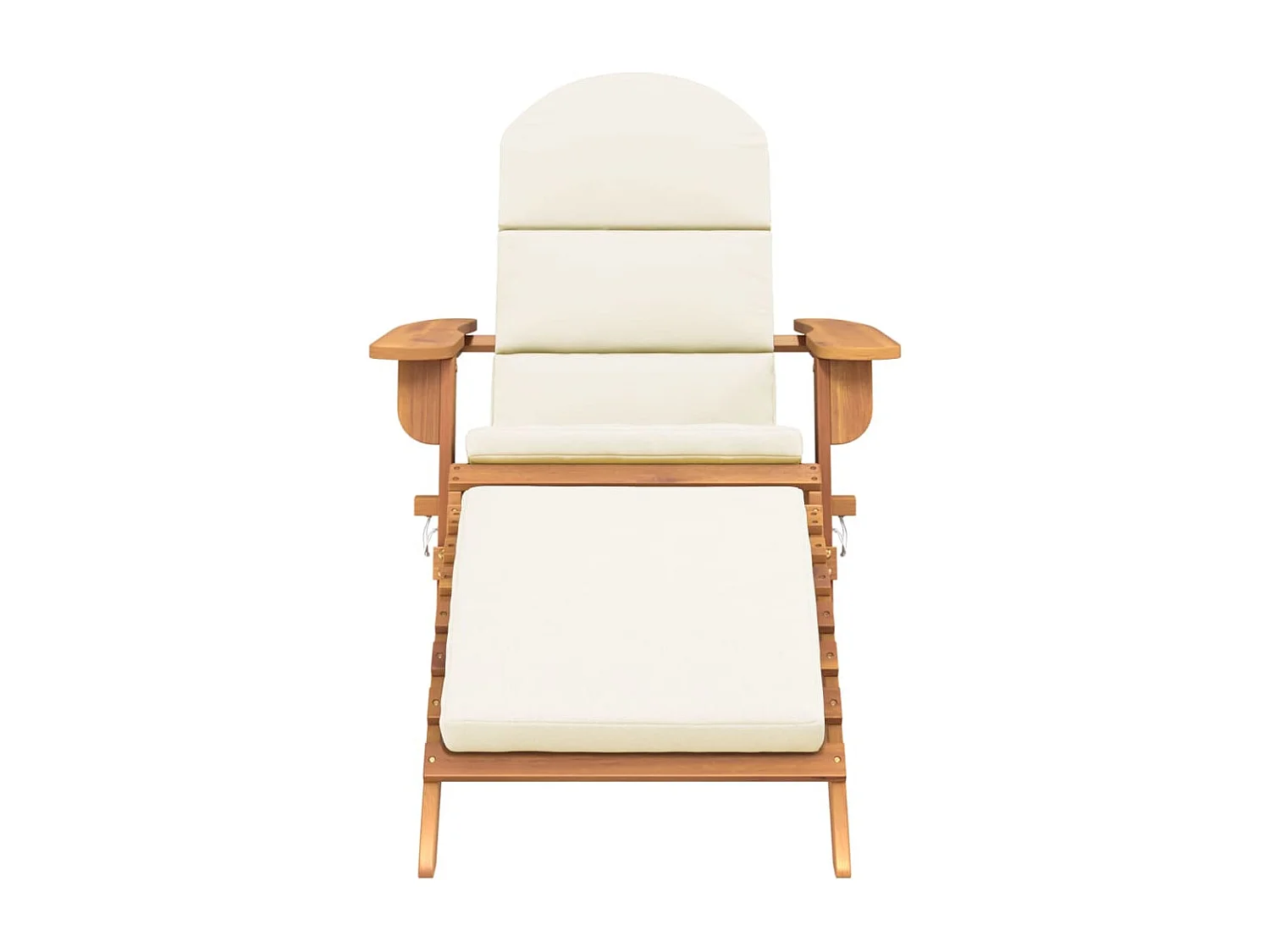 Chaise de jardin Adirondack et repose-pieds bois massif acacia