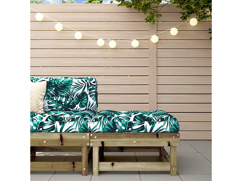 Gartenhocker mit Kissen Kiefernholz Imprägniert