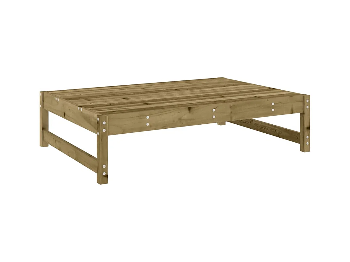 Repose-pied de jardin 120x80 cm bois de pin imprégné