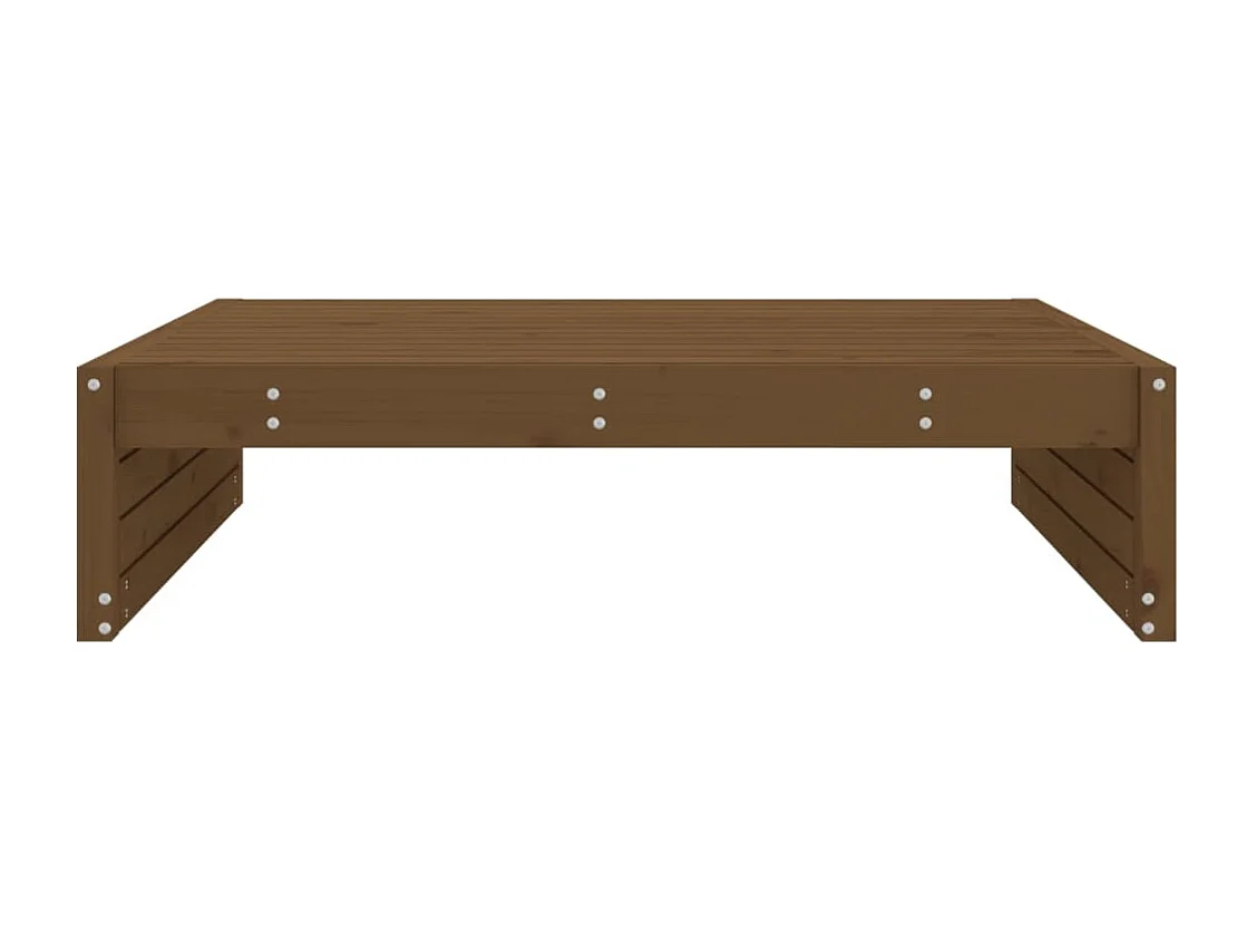 Gartenhocker Honigbraun 120x80 cm Massivholz Kiefer