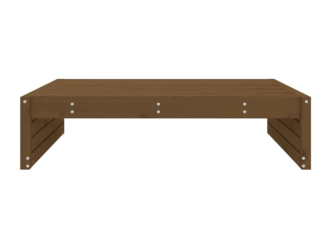 Gartenhocker Honigbraun 120x80 cm Massivholz Kiefer