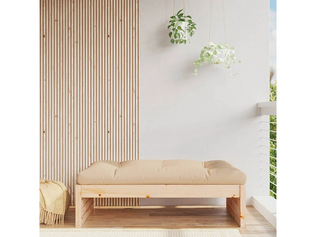 Apoio de pés para jardim 120x80 cm pinho maciço