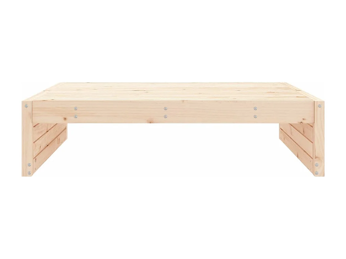 Taburete de jardín madera maciza de pino 120x80 cm