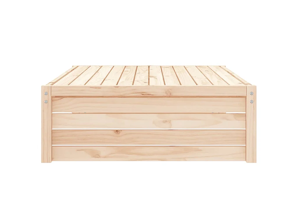 Poggiapiedi da Giardino 120x80 cm in Legno Massello di Pino