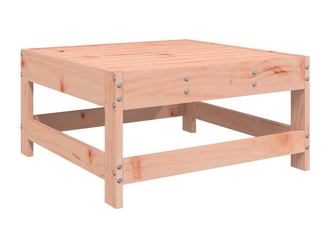 Repose-pied de jardin avec coussin bois massif douglas