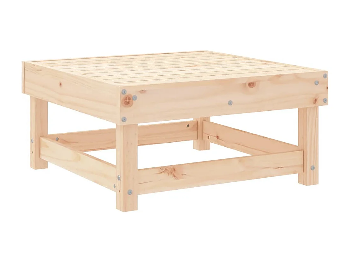 Apoio de pés para jardim madeira de pinho maciça