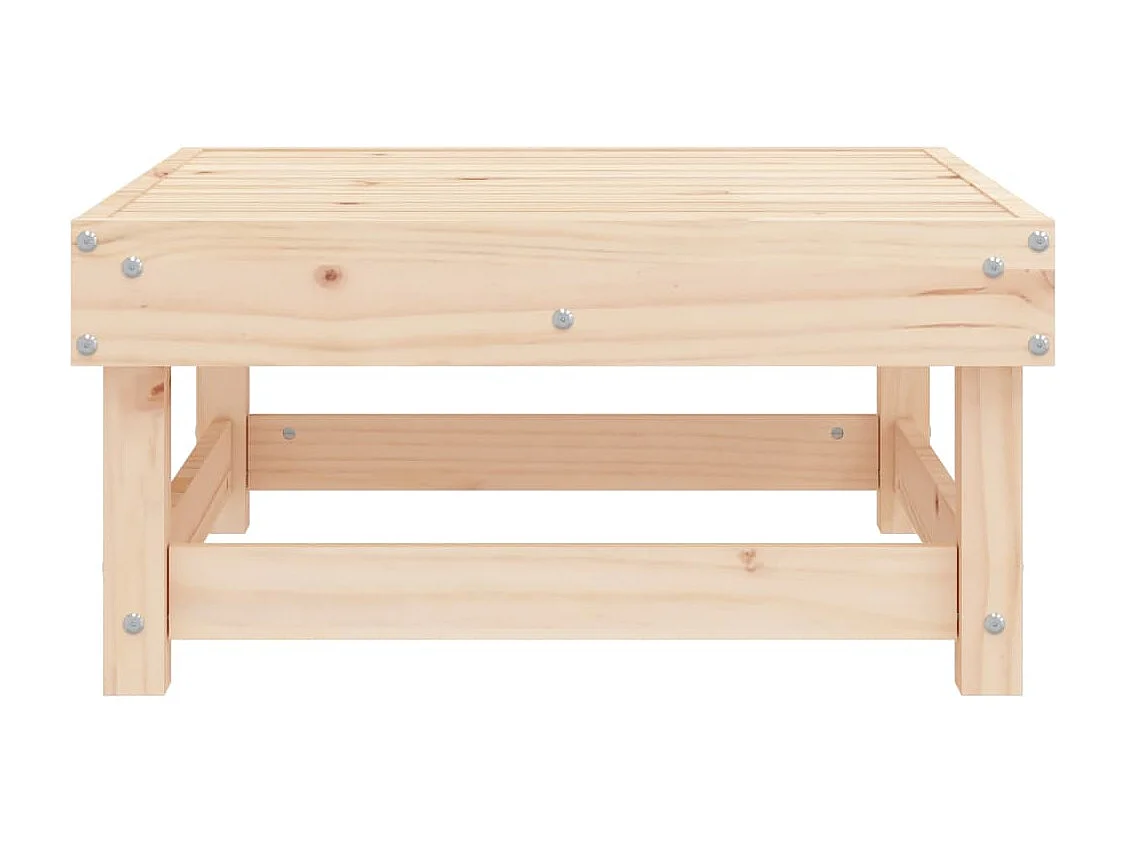 Repose-pied de jardin bois de pin massif