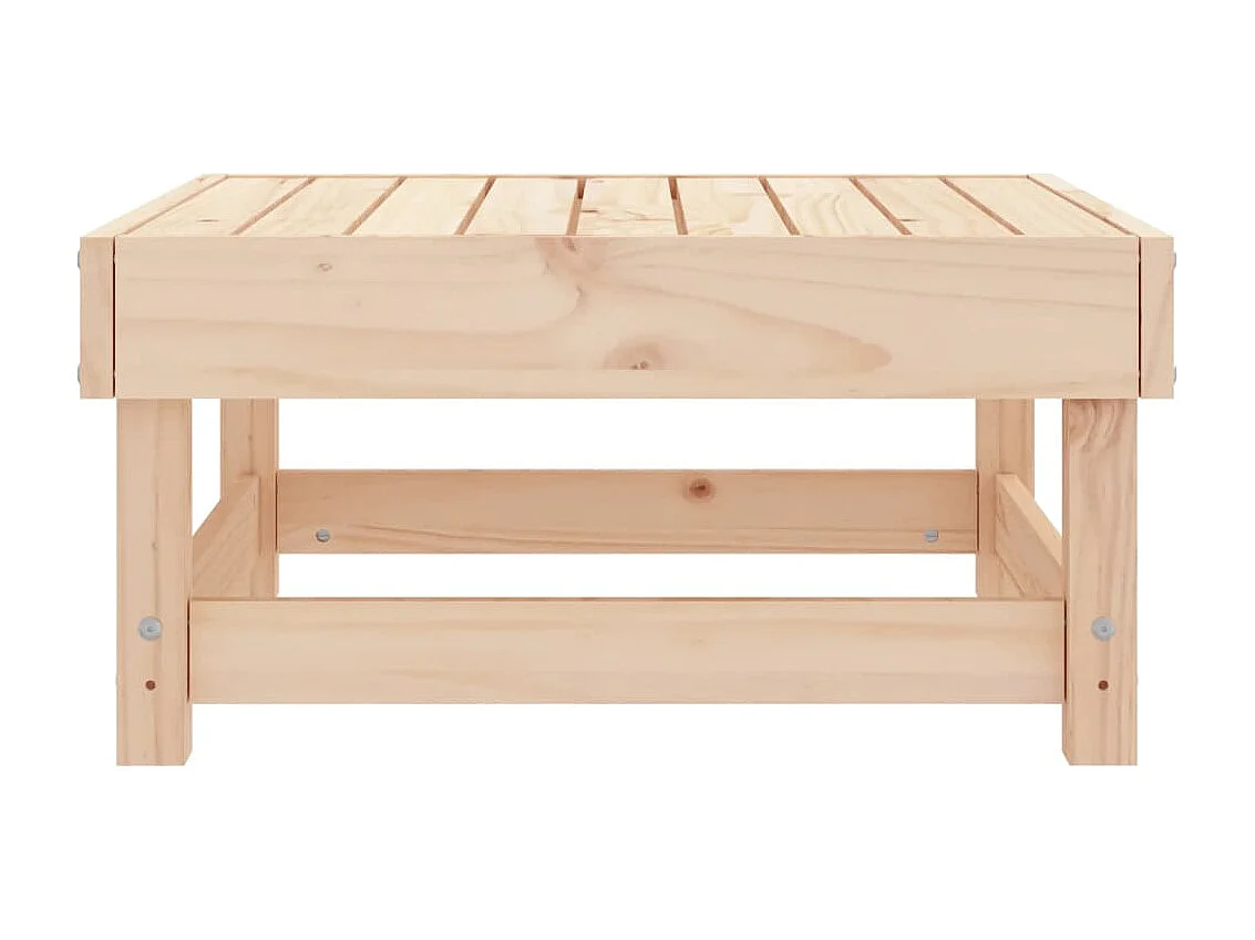 Repose-pied de jardin bois de pin massif