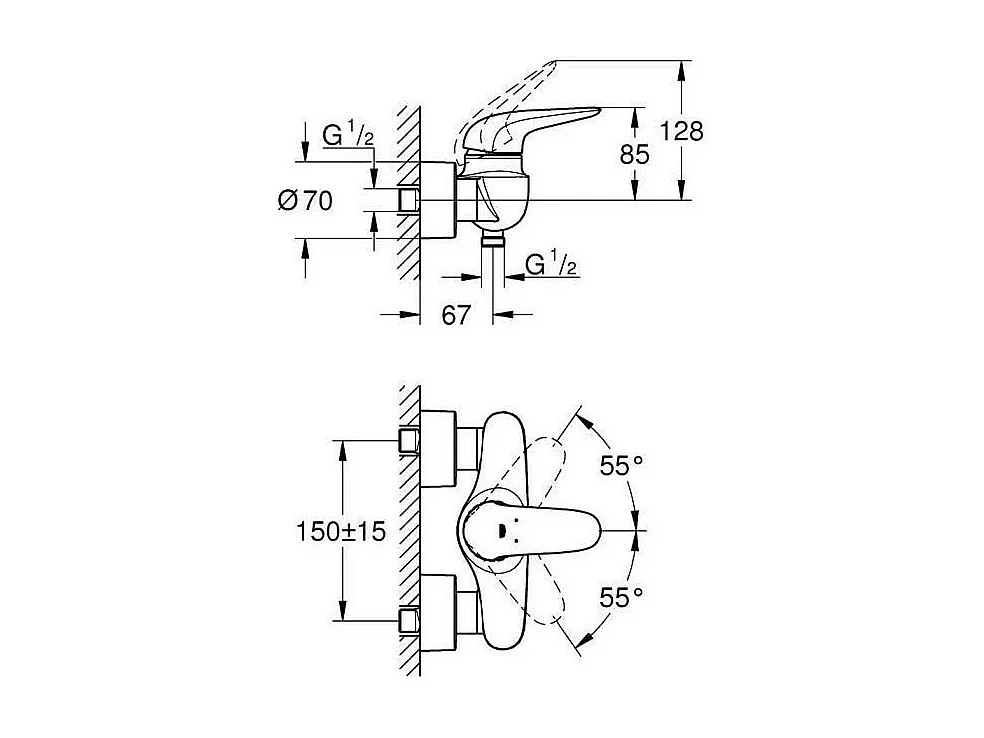 GROHE - Mitigeur monocommande Douche
