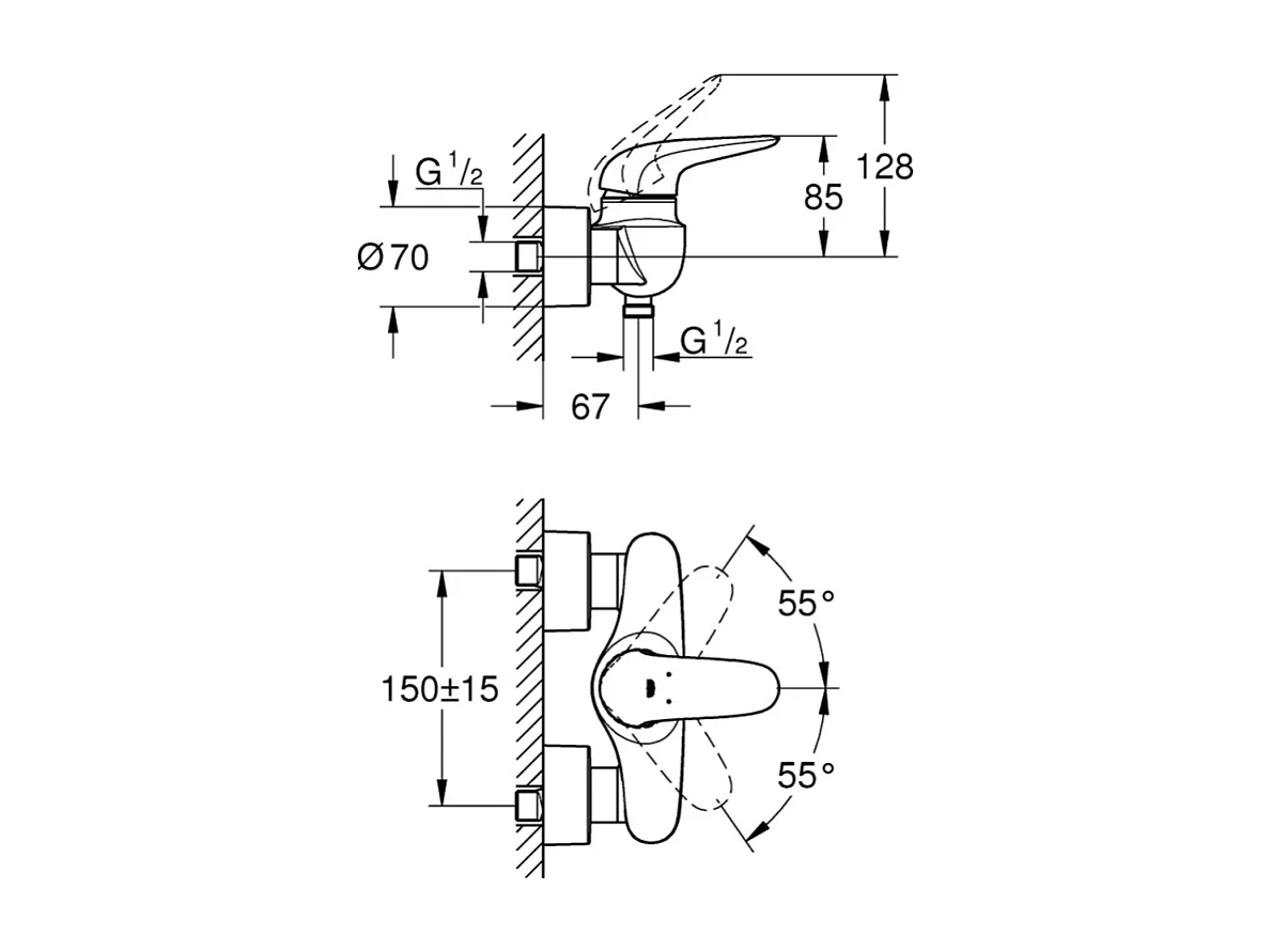 GROHE - Mitigeur monocommande Douche