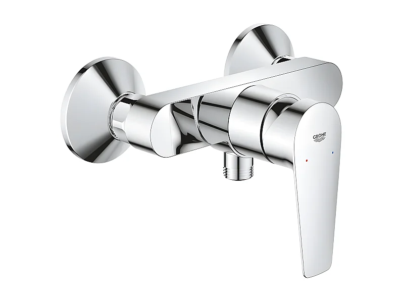 Eengreeps douchekraan GROHE - Roestvrij staal - Wandmontage - Hoogte 15 cm