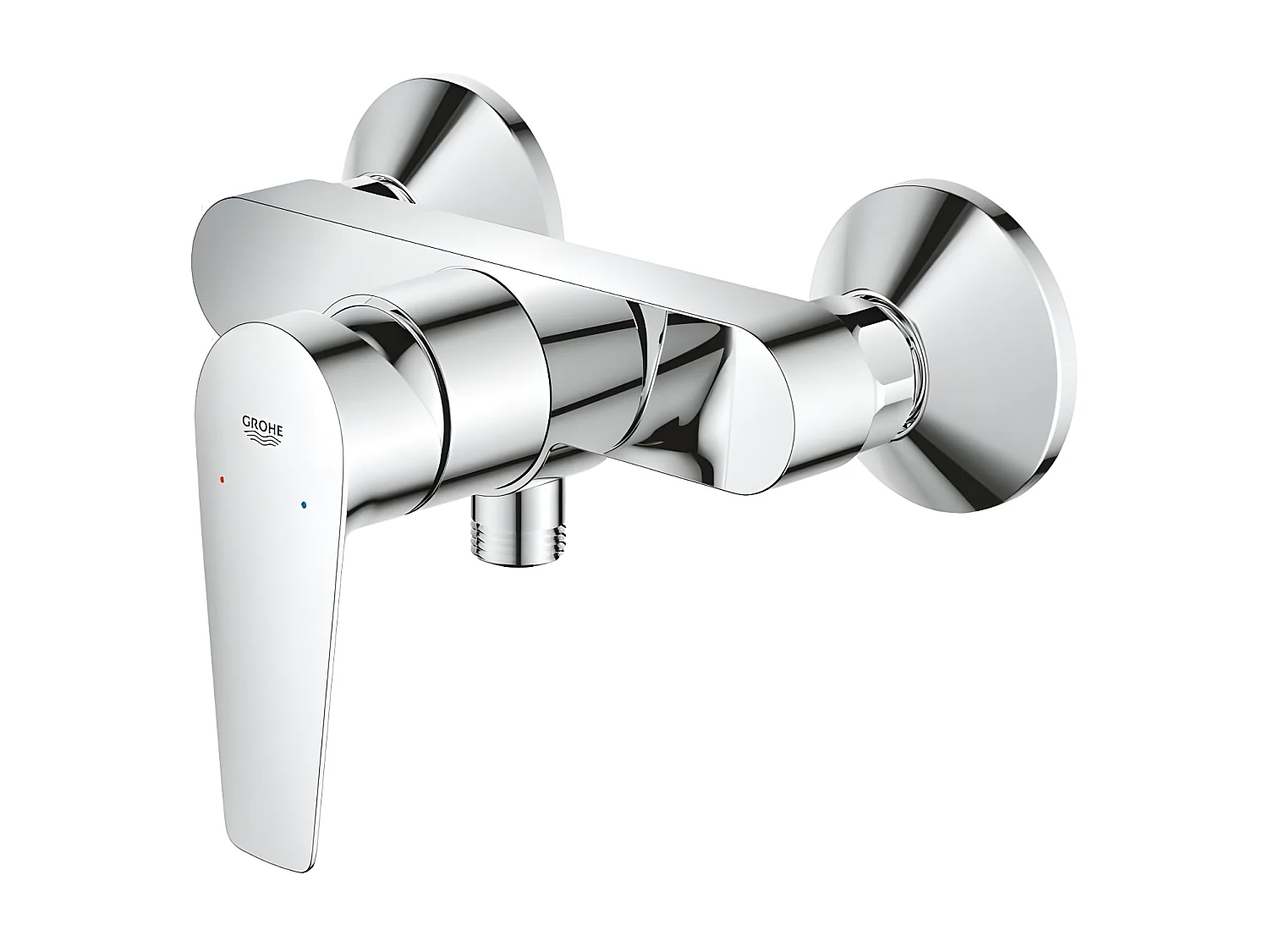 Eengreeps douchekraan GROHE - Roestvrij staal - Wandmontage - Hoogte 15 cm