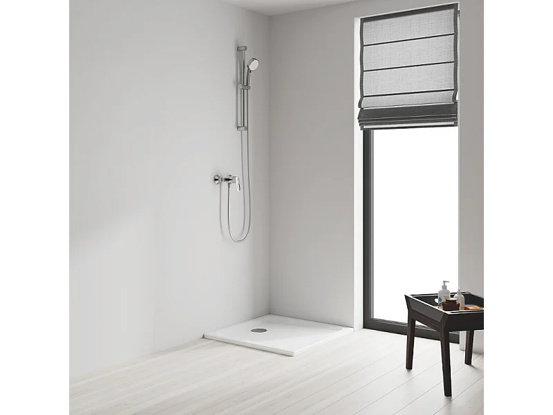 Douchemengkraan Bauloop 23340000 - Wandmontage - Chroom - Waterbesparing