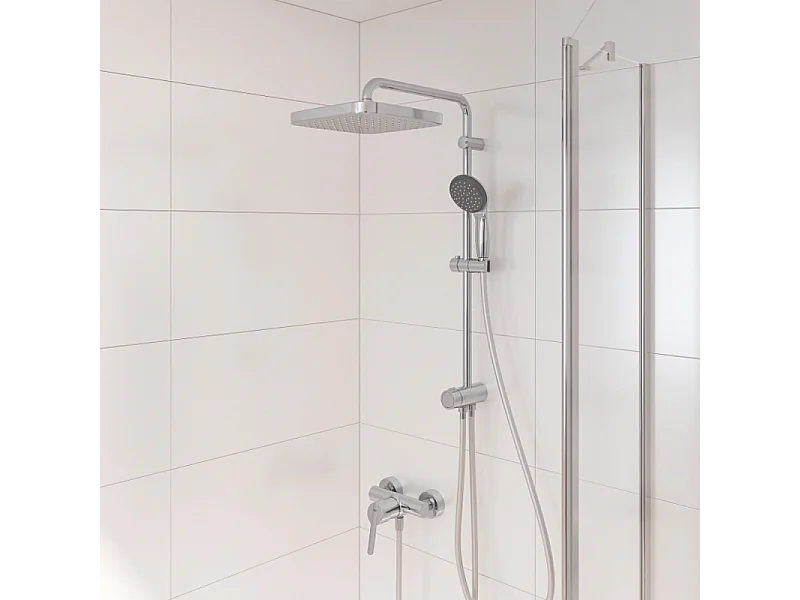 Misturador de chuveiro mecânico GROHE Quickfix Feel Cromado 15cm