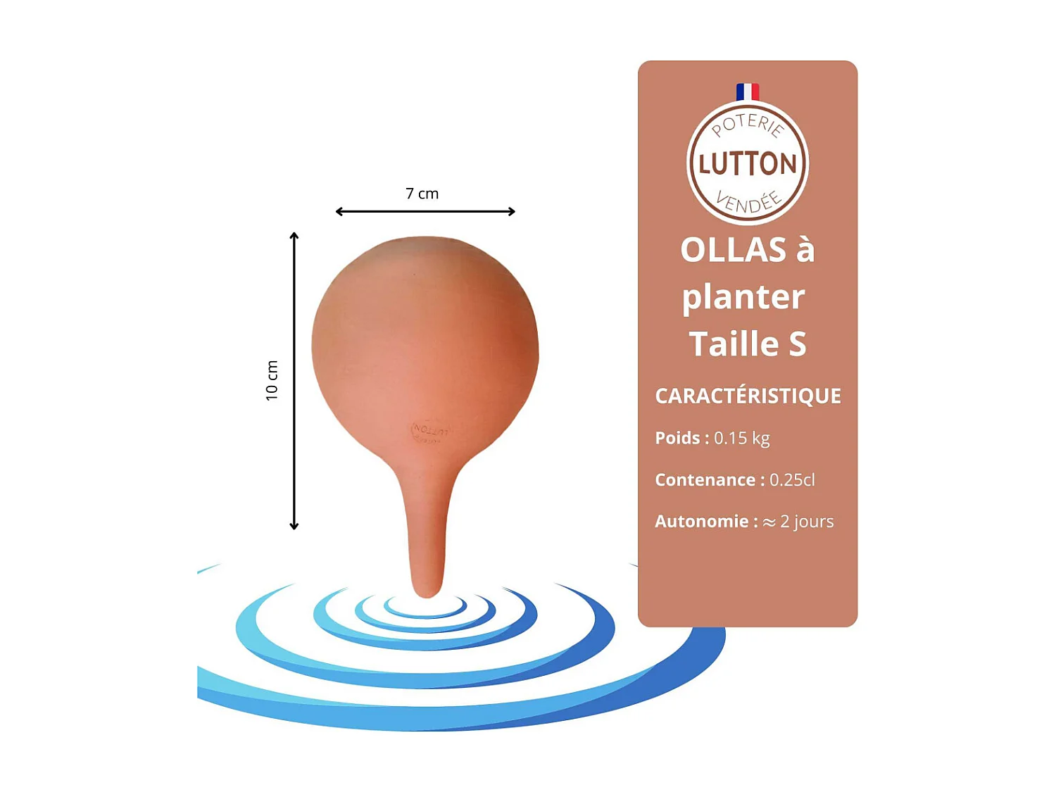 Mini ollas à planter en argile