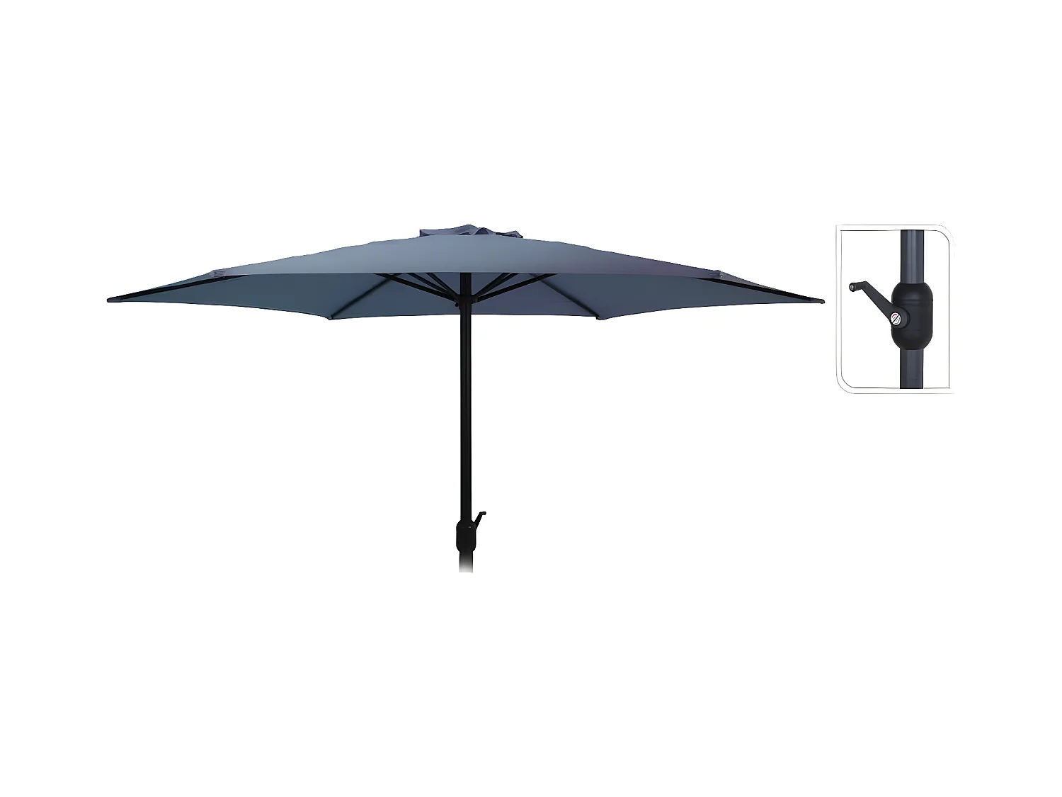 Parasol Monica 270 cm Bleu foncé