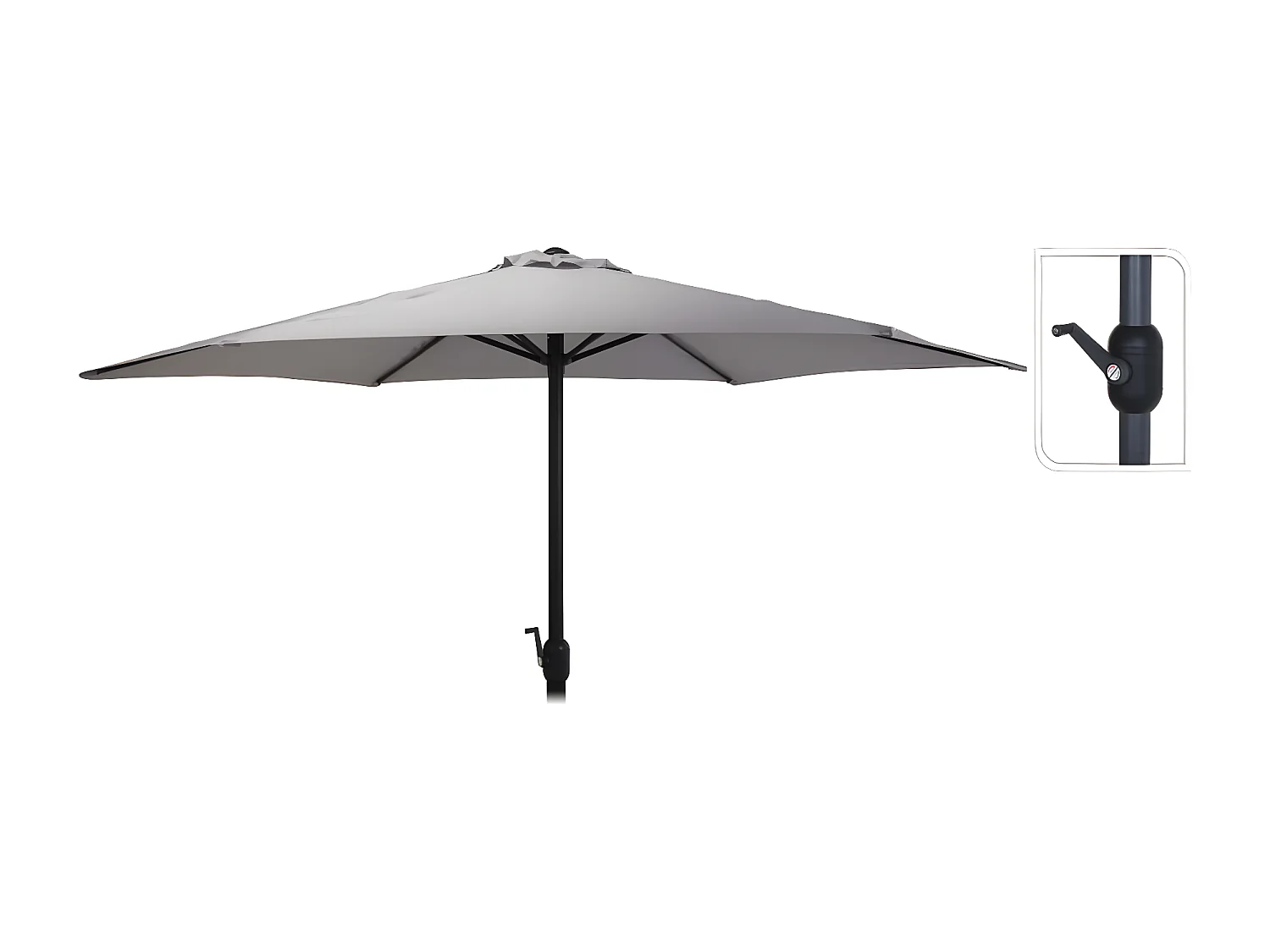 Guarda-sol Monica 270 cm verde-claro