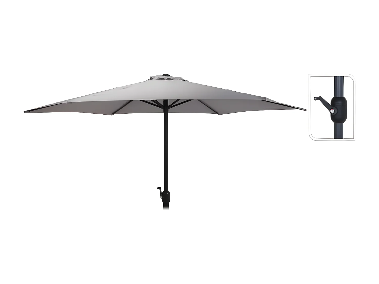 Guarda-sol Monica 270 cm verde-claro