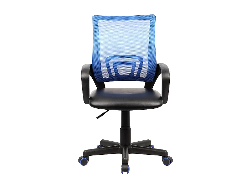 VCM chaise de bureau chaise jeune chaise pivotante chaise de bureau chaise visiteur Offal (noir / bleu)