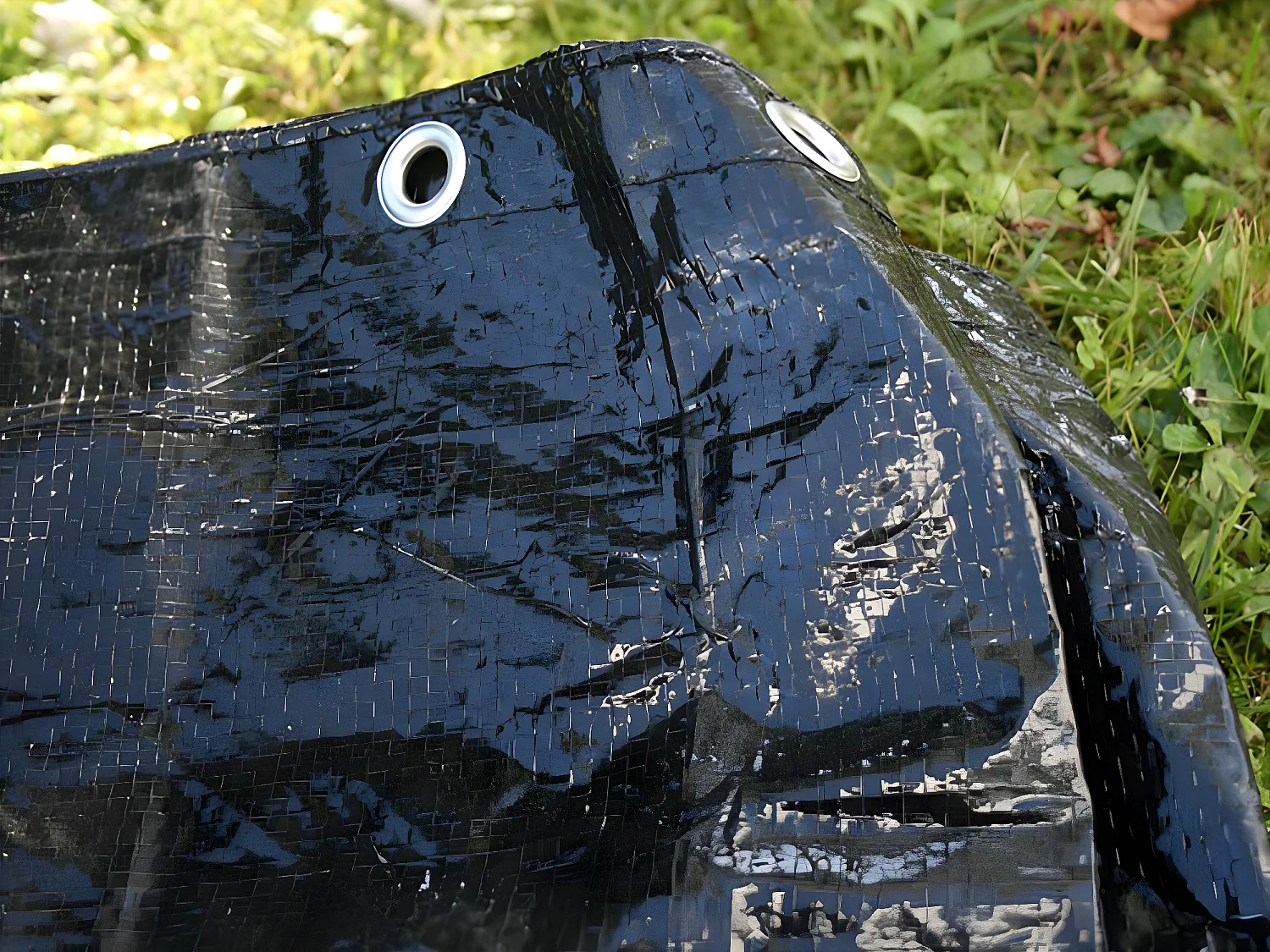 Winterafdekking voor ronde stalen zwembaden Ø 3,50 m - Gré, 120 g/m², kleur grijs