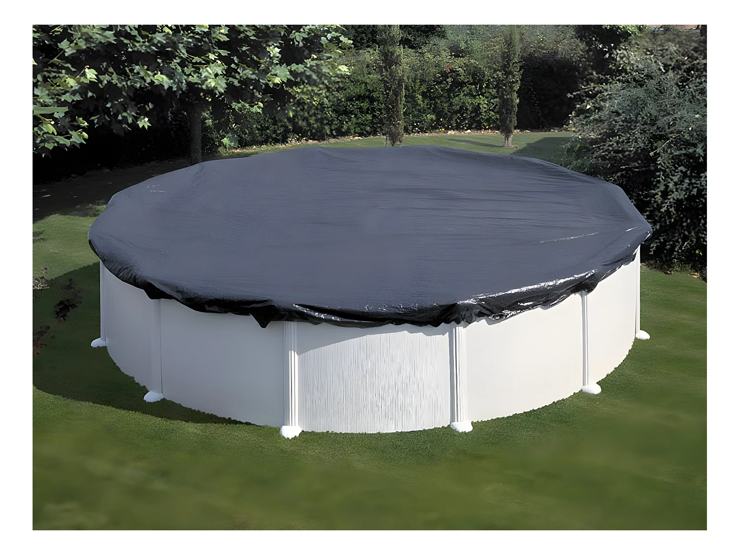 Bâche d'hivernage 120 g/m² pour piscine acier ronde Ø 5,70 m - Gré