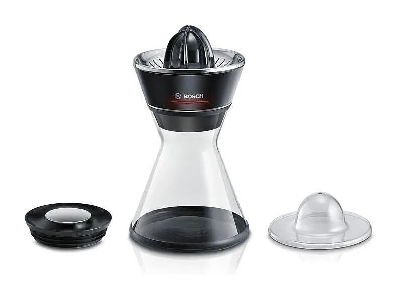 Presse-agrumes - BOSCH - MCP72GPB VitaStyle Citro - Noir / inox brossé - 40 W - LED - récipient verre 1 L - cône universel