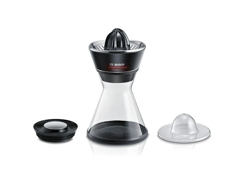 Presse-agrumes - BOSCH - MCP72GPB VitaStyle Citro - Noir / inox brossé - 40 W - LED - récipient verre 1 L - cône universel