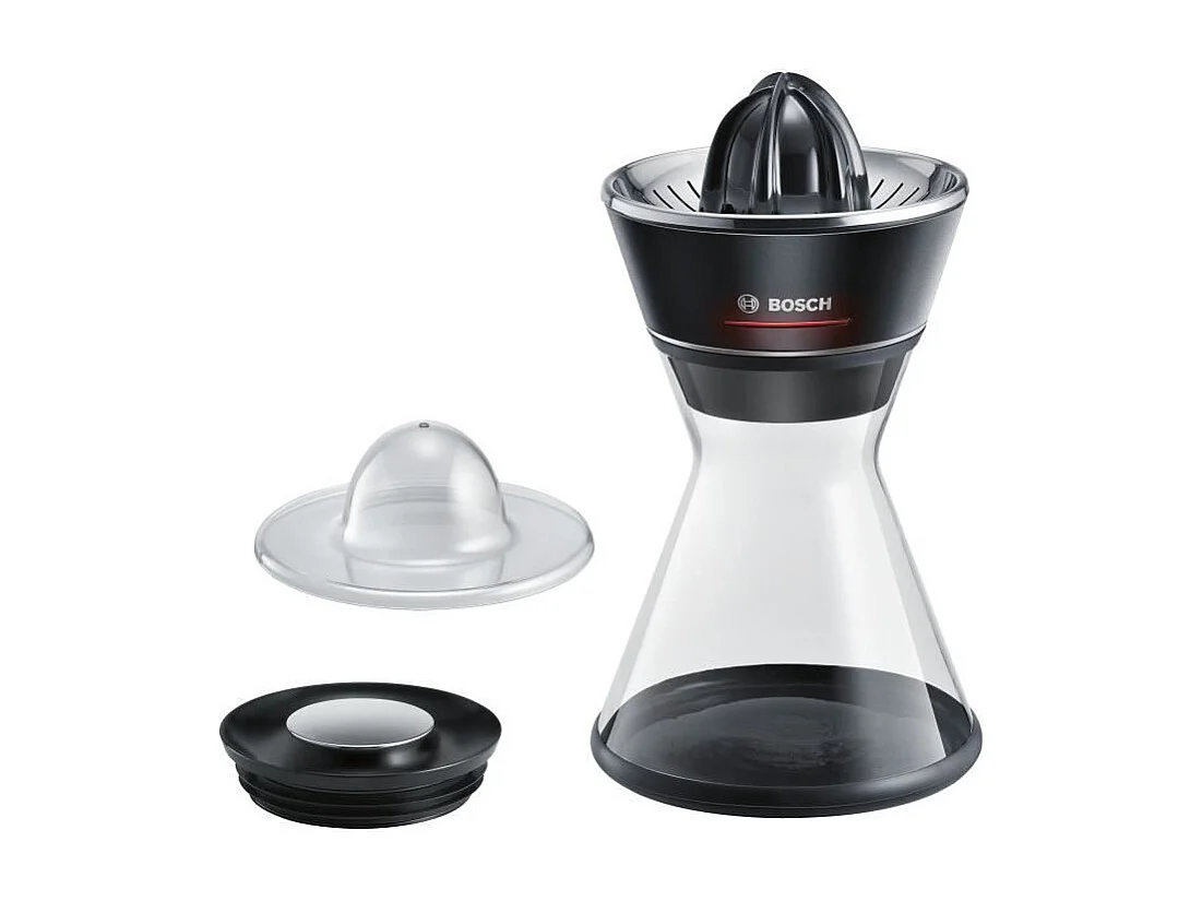 Presse-agrumes - BOSCH - MCP72GPB VitaStyle Citro - Noir / inox brossé - 40 W - LED - récipient verre 1 L - cône universel