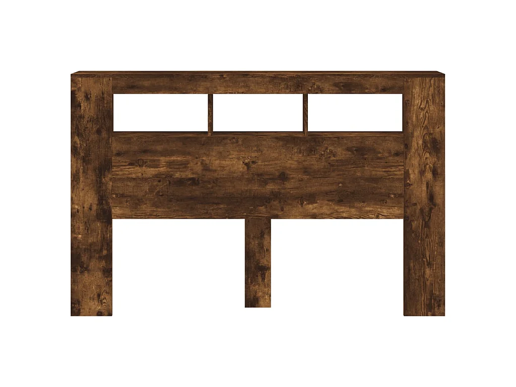 LED-Kopfteil Räuchereiche 160x18,5x103,5 cm Holzwerkstoff