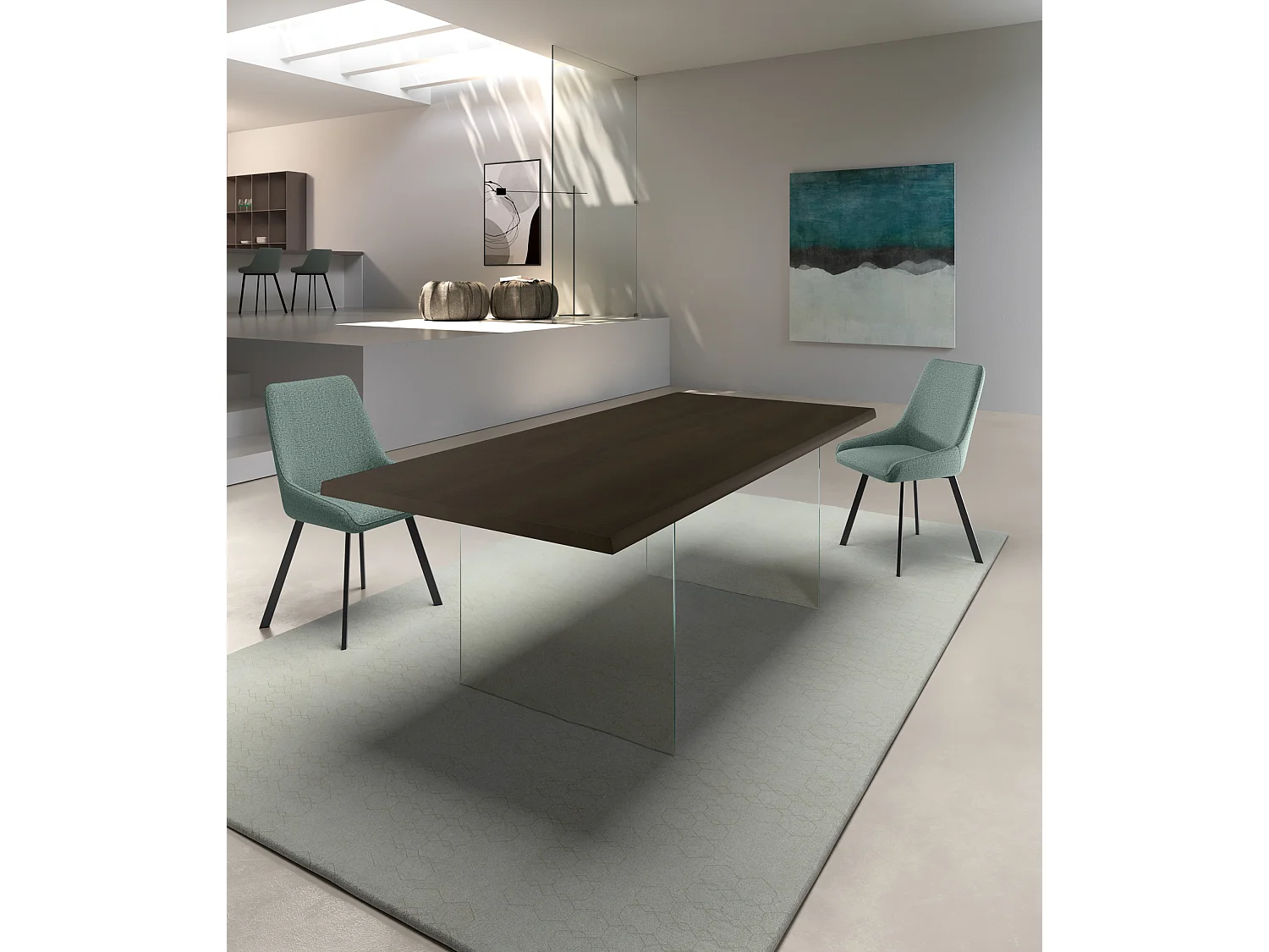 Snooker - Tavolo Fisso (200 x 100 cm) in Rovere Termocotto Marrone