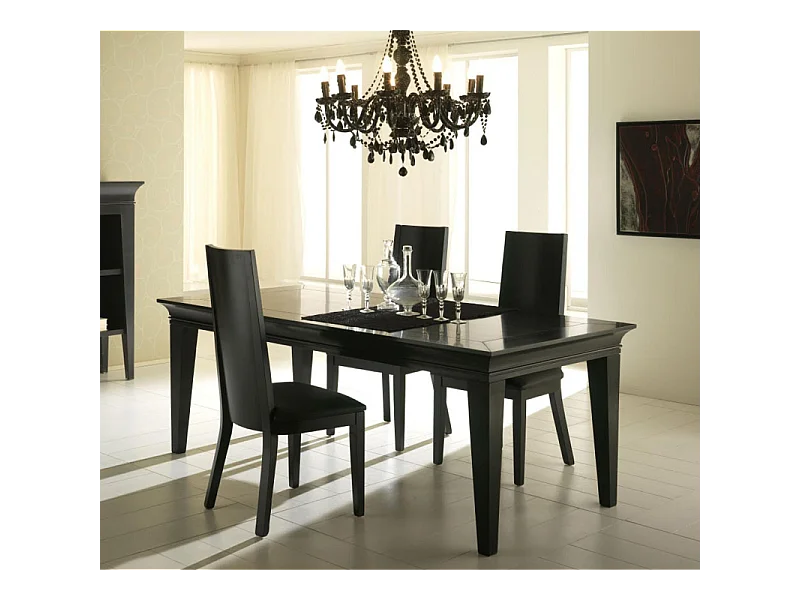 Tisch - Fester Tisch (200 x 75 H cm) aus weißem Holz